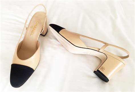 chanel slingback bicolore|Chanel two tone shoes.